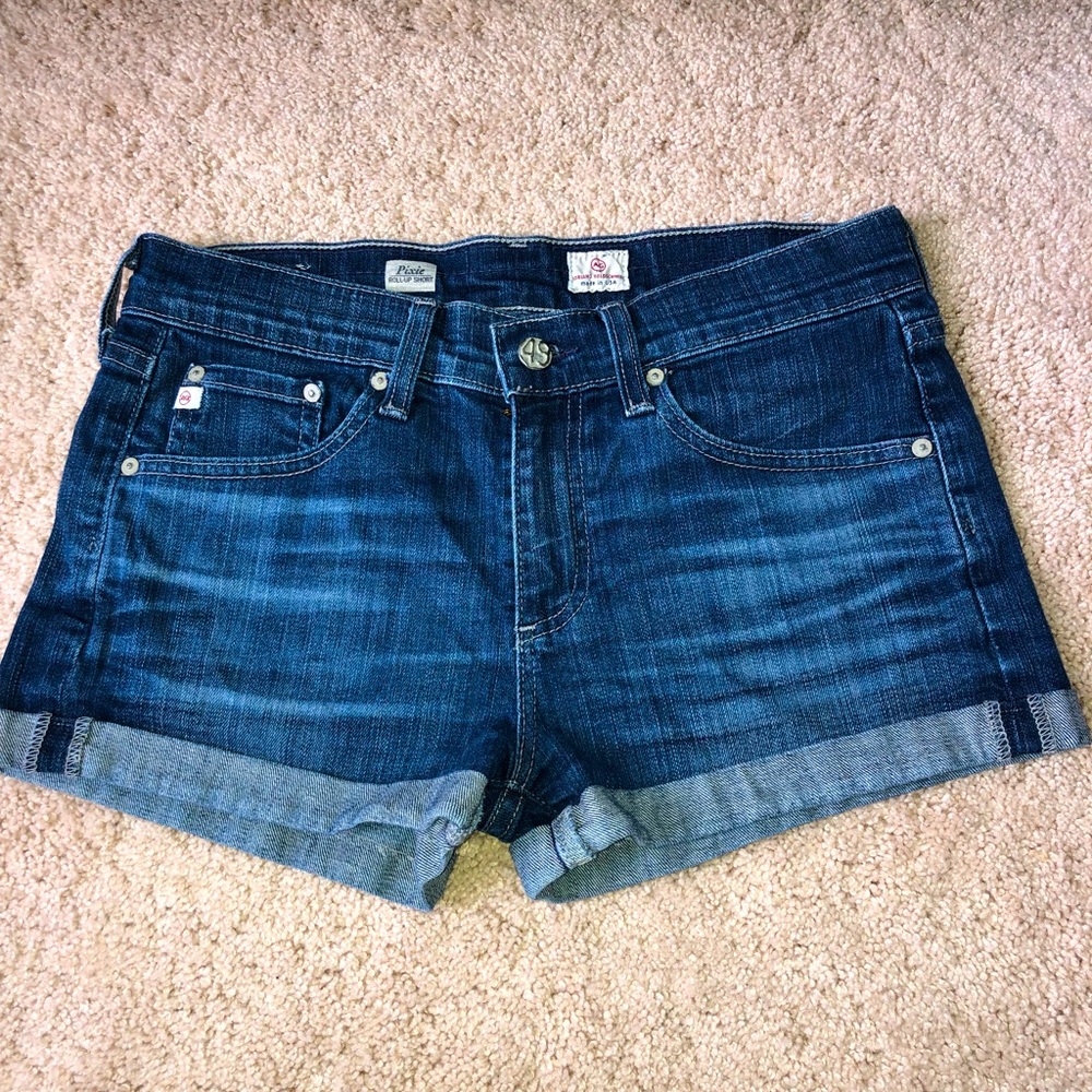 AG Pixie Roll-Up Jean Shorts Size 27